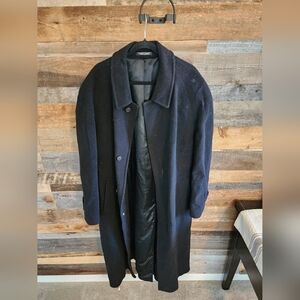 Jones New York Wool Cashmere Blend Overcoat | Black | Long Coat | Timeless Class